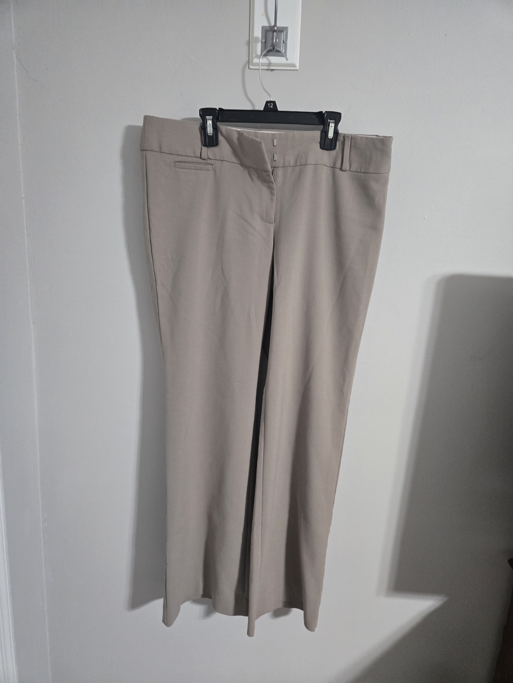 LOFT Taupe Dress Pants - Straight Leg